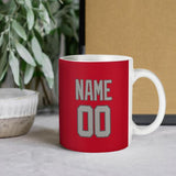 Custom Red Gray Mug