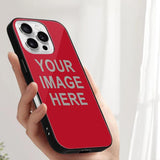 Custom Red Gray Phone Case