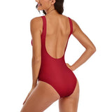 Custom Red Gray Swimsuit