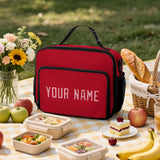 Custom Red Light Pink Lunch Bag