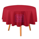 Custom Red Pink Round Table Cloth