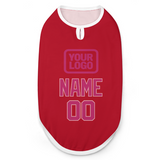 Custom Red Pink Pet Vest