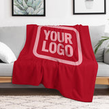 Custom Red Light Pink Blanket