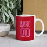 Custom Red Pink Mug