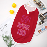 Custom Red Pink Pet Vest