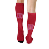Custom Red Pink Knee-High Sock