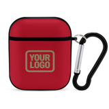 Custom Red Light Khaki AirPods Case