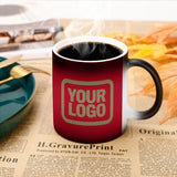 Custom Red Light Khaki Magic Mug