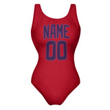 Custom Red Purple Swimsuit