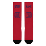 Custom Red Purple Knee-High Sock