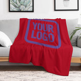 Custom Red Light Purple Blanket
