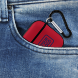 Custom Red Purple AirPods Case