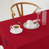 Custom Red Light Purple Square Table Cloth