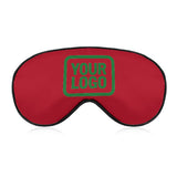 Custom Red Emerald Green Sleep Mask