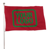 Custom Red Emerald Green Flag