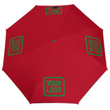 Custom Red Emerald Green Automatic Umbrella