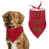 Custom Red Emerald Green Pet Scarf