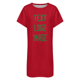 Custom Red Emerald Green Nachthemd