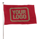 Custom Red Light Khaki Flag