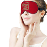 Custom Red Light Khaki Sleep Mask