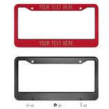 Custom Red Light Khaki License Plate Frame
