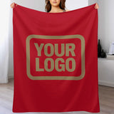 Custom Red Light Khaki Blanket