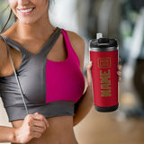 Custom Red Khaki Stainless Steel Water Cup