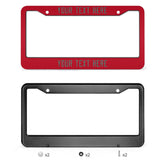 Custom Red Blue Green License Plate Frame