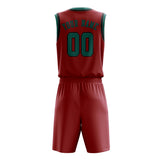 Custom Red Blue Green Basketball Set
