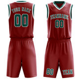 Custom Red Blue Green Basketball Set