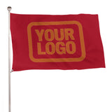 Custom Red Orange Flag