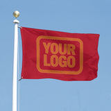 Custom Red Orange Flag