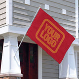 Custom Red Orange Flag