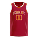 Custom Red & Orange Colors Design Sports Basketball Jersey