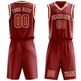 Custom Red Orange Basketball Set