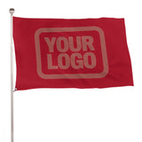 Custom Red Copper Rose Flag