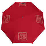 Custom Red Copper Rose Automatic Umbrella