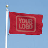 Custom Red Copper Rose Flag