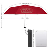 Custom Red Copper Rose Automatic Umbrella