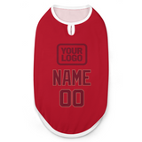 Custom Red Crimson Red Pet Vest