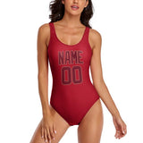Custom Red Crimson Red Swimsuit