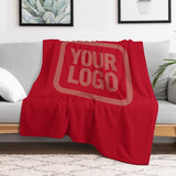 Custom Red Copper Rose Blanket