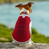 Custom Red Crimson Red Pet Vest