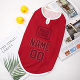 Custom Red Crimson Red Pet Vest