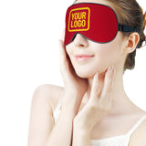 Custom Red Gold Sleep Mask