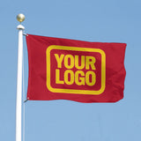 Custom Red Gold Flag