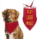 Custom Red Gold Pet Scarf