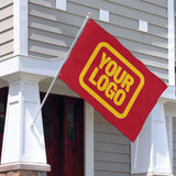 Custom Red Gold Flag