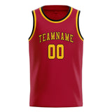 Custom Red & Gold Colors Design Sports Basketball Jersey
