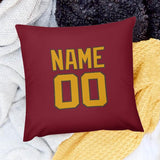 Custom Crimson Red Yellow Pillowcase